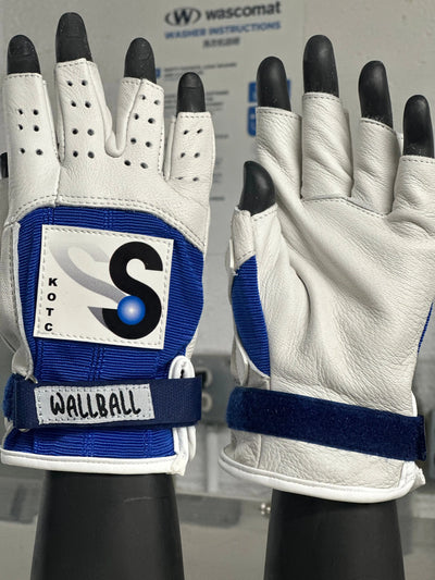 KOTC Gloves Blue Unpadded Palms - Half Fingers New York Handball Store Corp