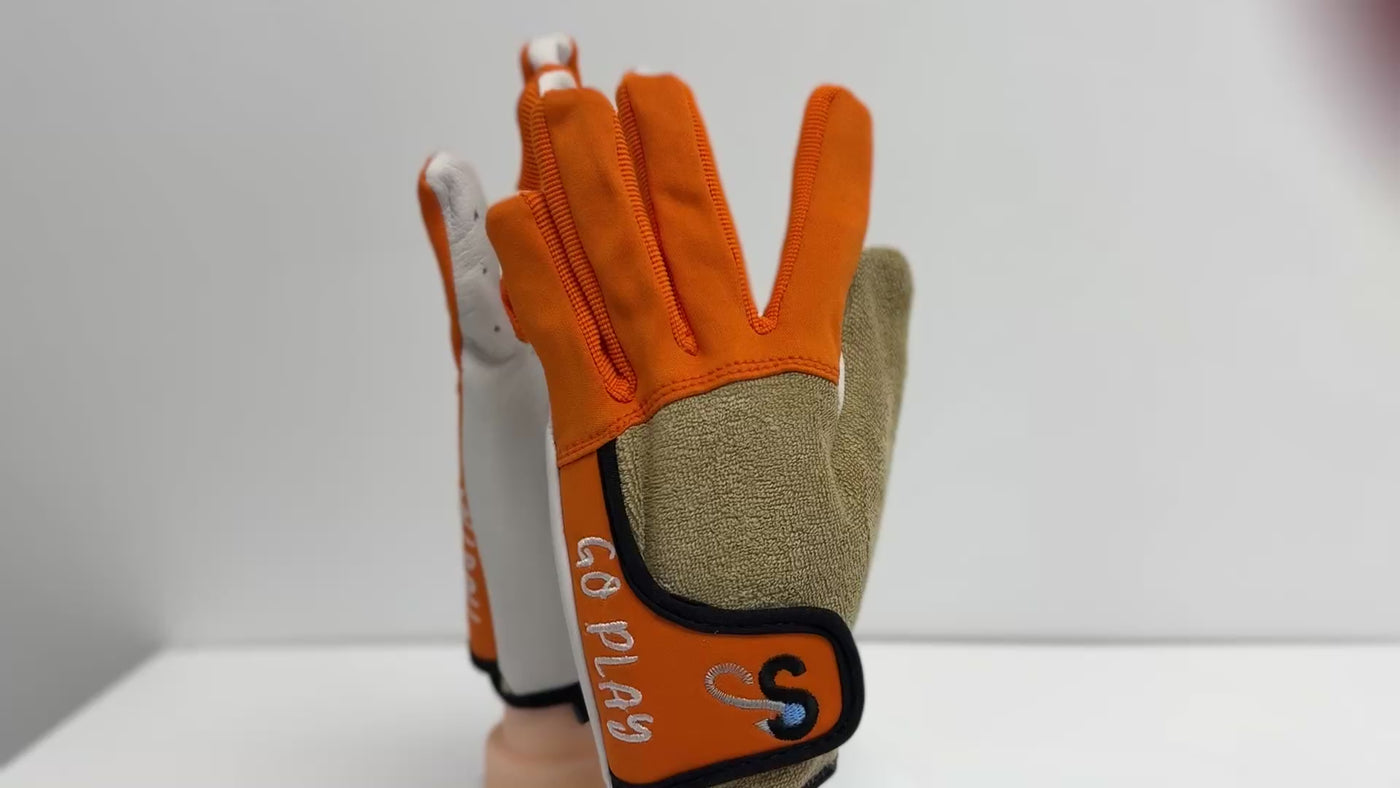 KOTC Pro Orange Gloves Unpadded Palms