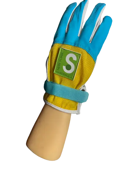 KOTC Junior Turquoise | Yellow gloves Unpadded - New York Handball Store Corp