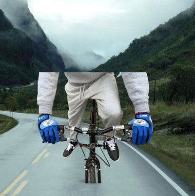 PRO Cycling Gloves Blue Unpadded - New York Handball Store Corp